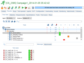Campaign Session Results Tests TreeView