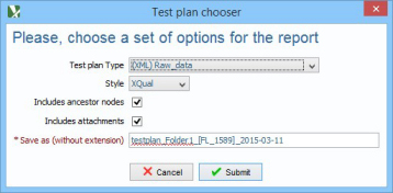 report debugger xml generation