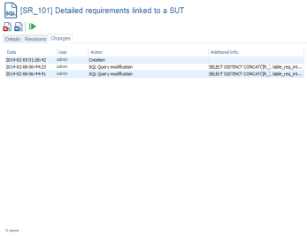 SQL Report Changes