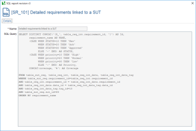 SQL Report Revisions